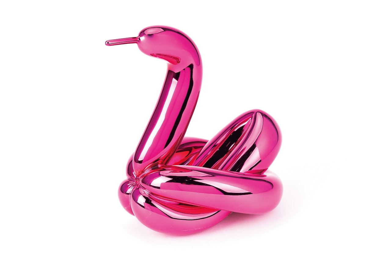 Balloon Swan (Magenta) by Jeff Koons