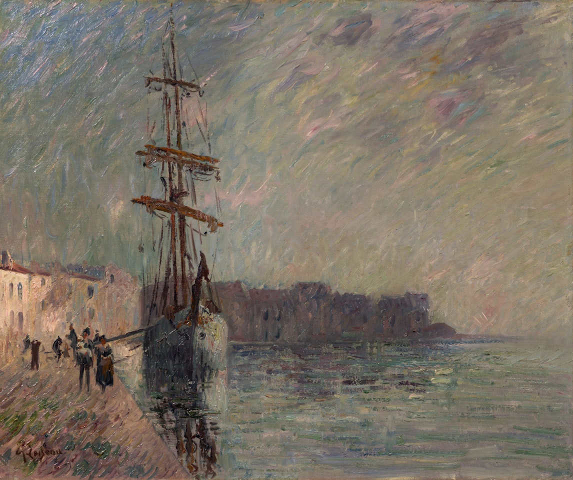 Voilier dans le port de Ferrière, les Martigues by Gustave Loiseau