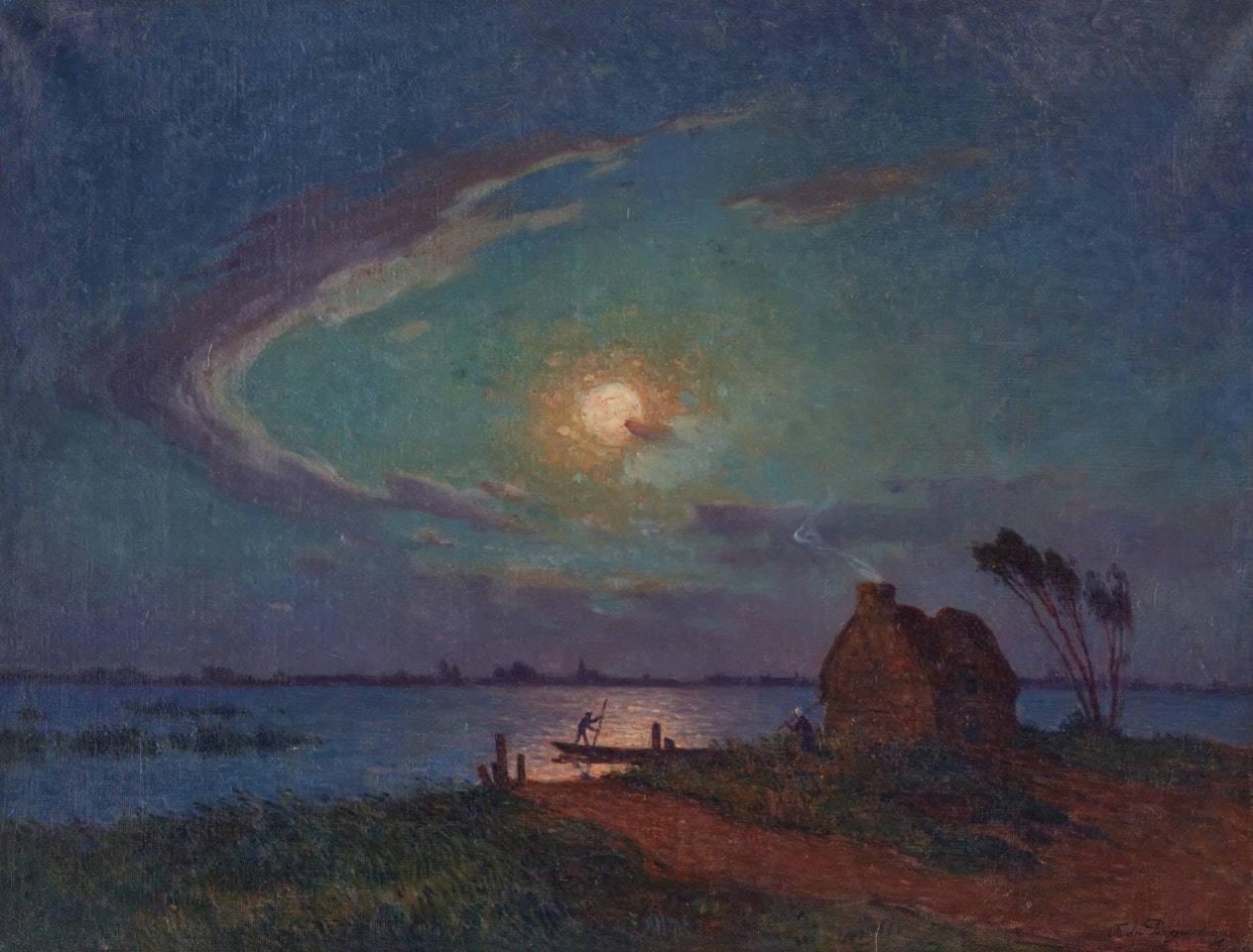 Brière au clair de lune by Ferdinand du Puigaudeau