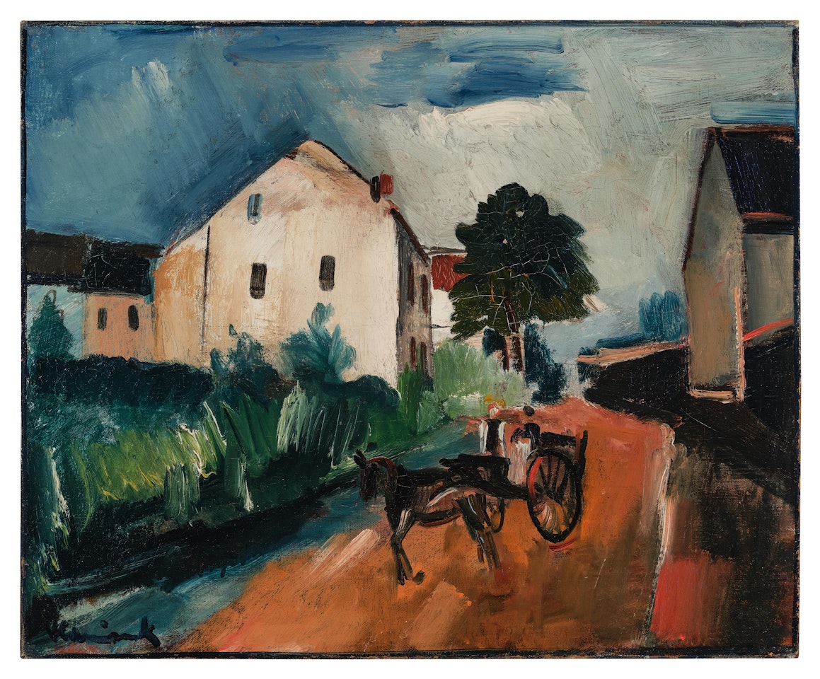 La Carriole sur la route by Maurice de Vlaminck