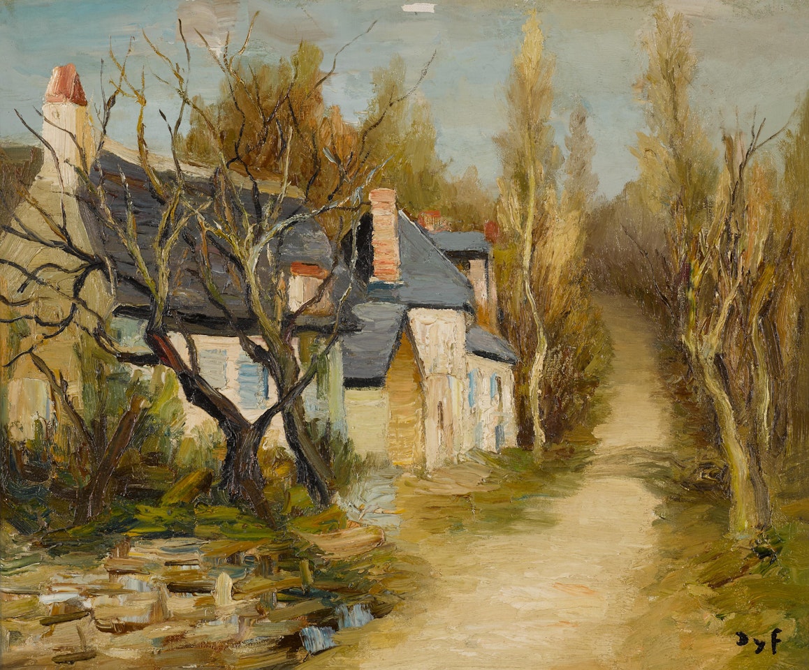 Les Maisons bleues by Marcel Dyf