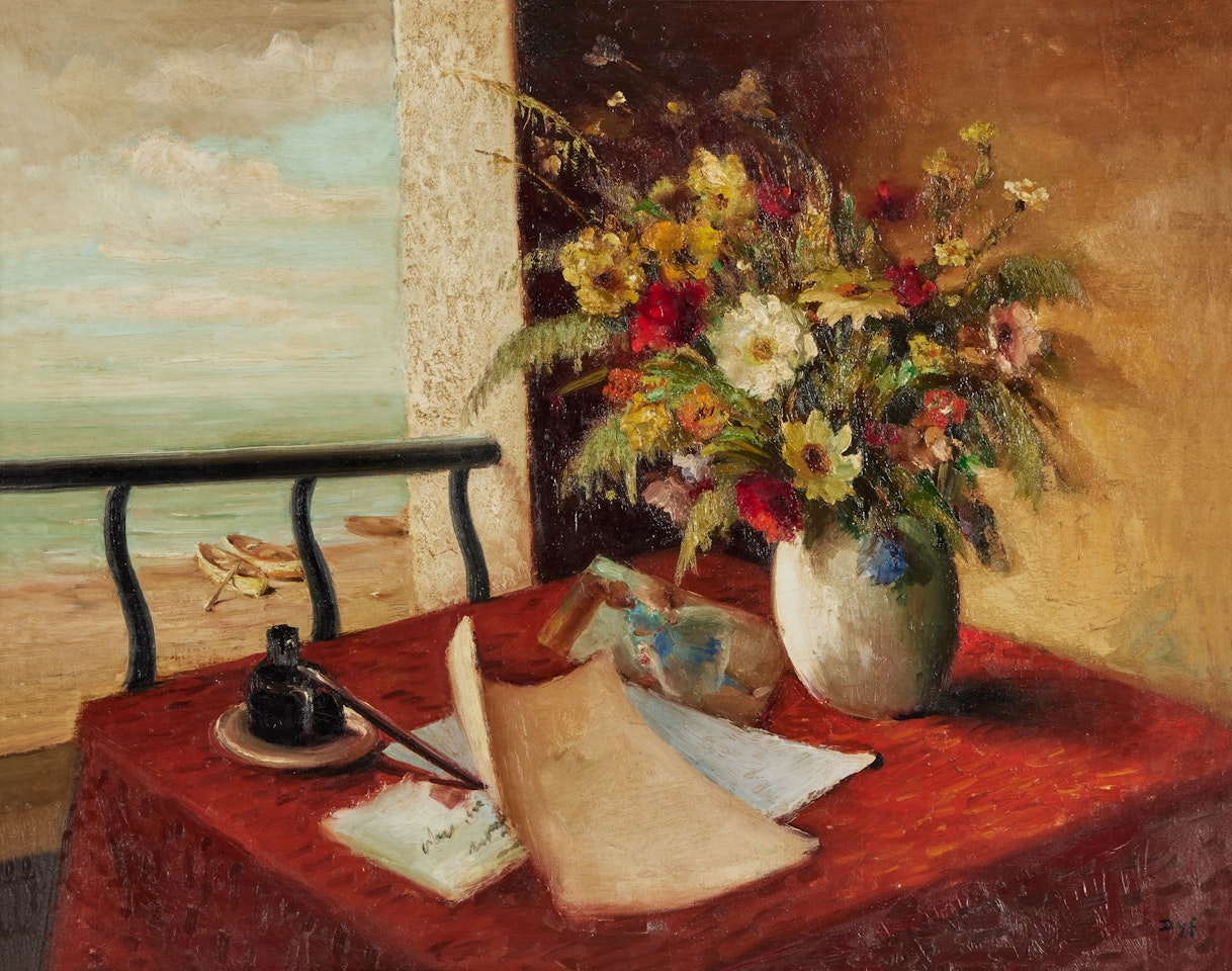 Nature morte devant la plage by Marcel Dyf