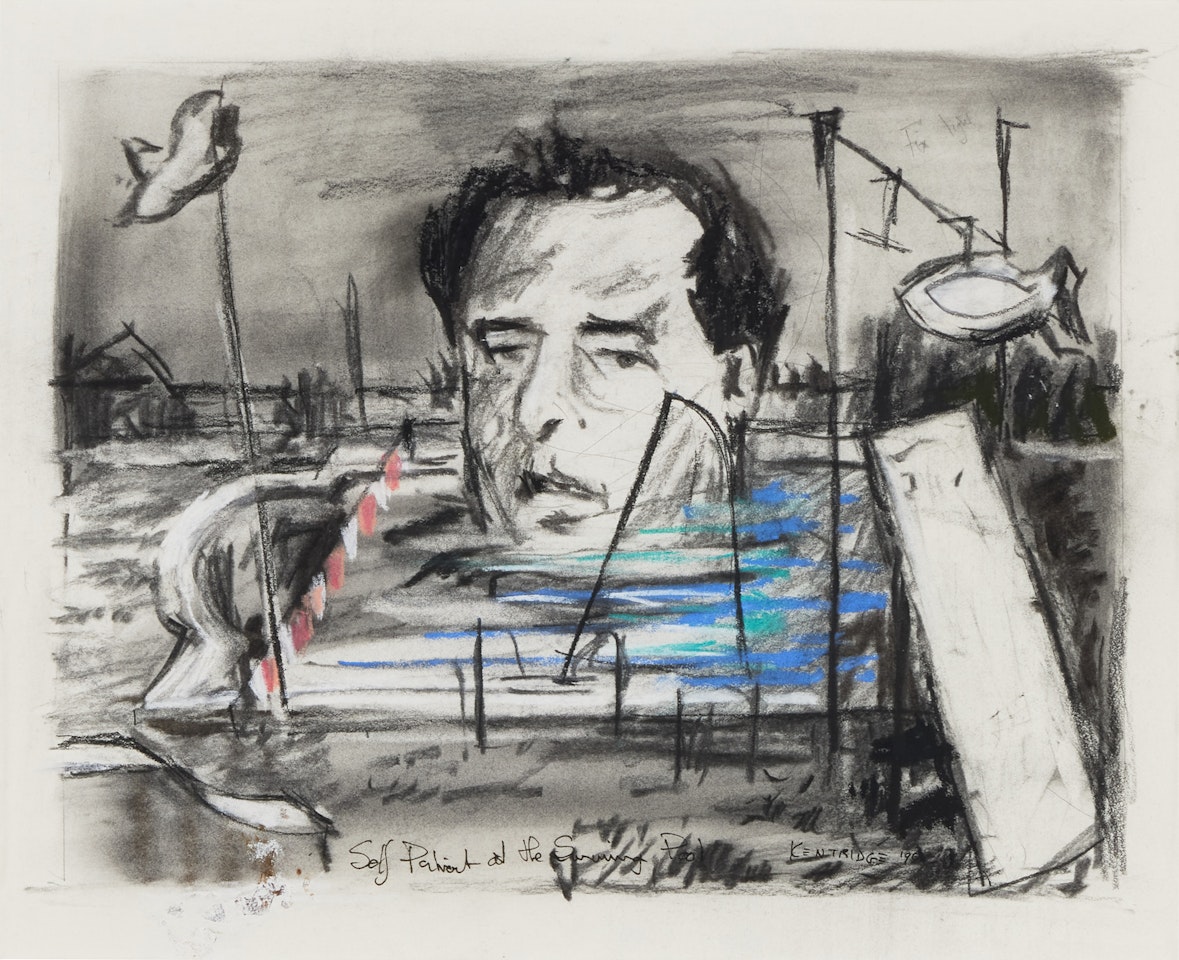 Self Portrait at the Swimming Pool by William Kentridge