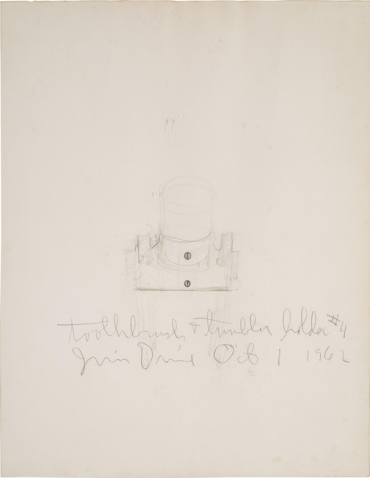 Toothbrush and Tumbler Holder #4 by Jim Dine