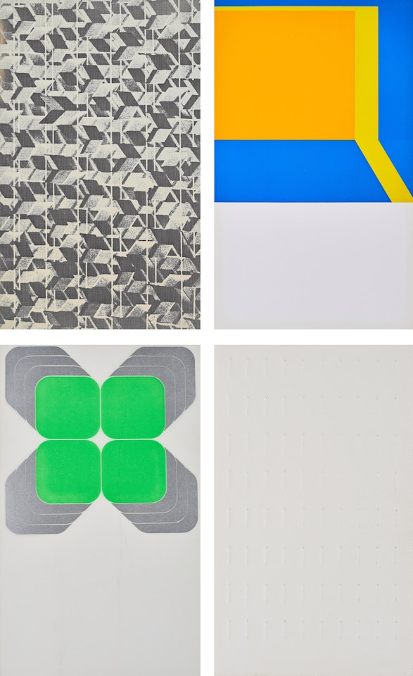 Portfolio with four catalogues by Various Artists