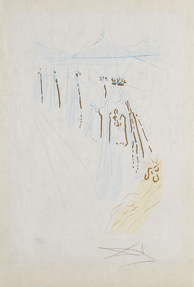 Des Königs Gefolge (From: Das Hohe Lied des Salomon) by Salvador Dali