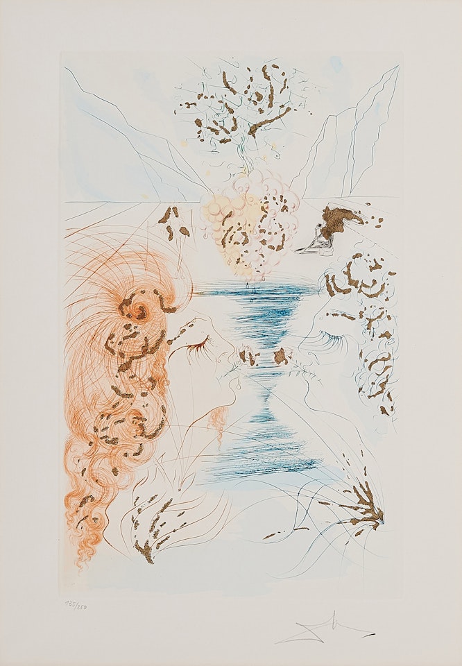  The Kiss (From: Song of Solomon) by Salvador Dali