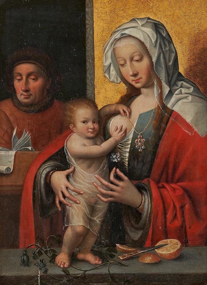 The Holy Family by Joos van Cleve