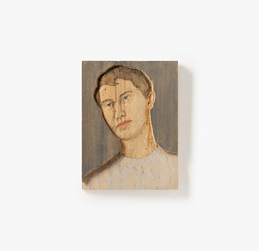 Kleines Kopfrelief (Mann). by Stephan Balkenhol