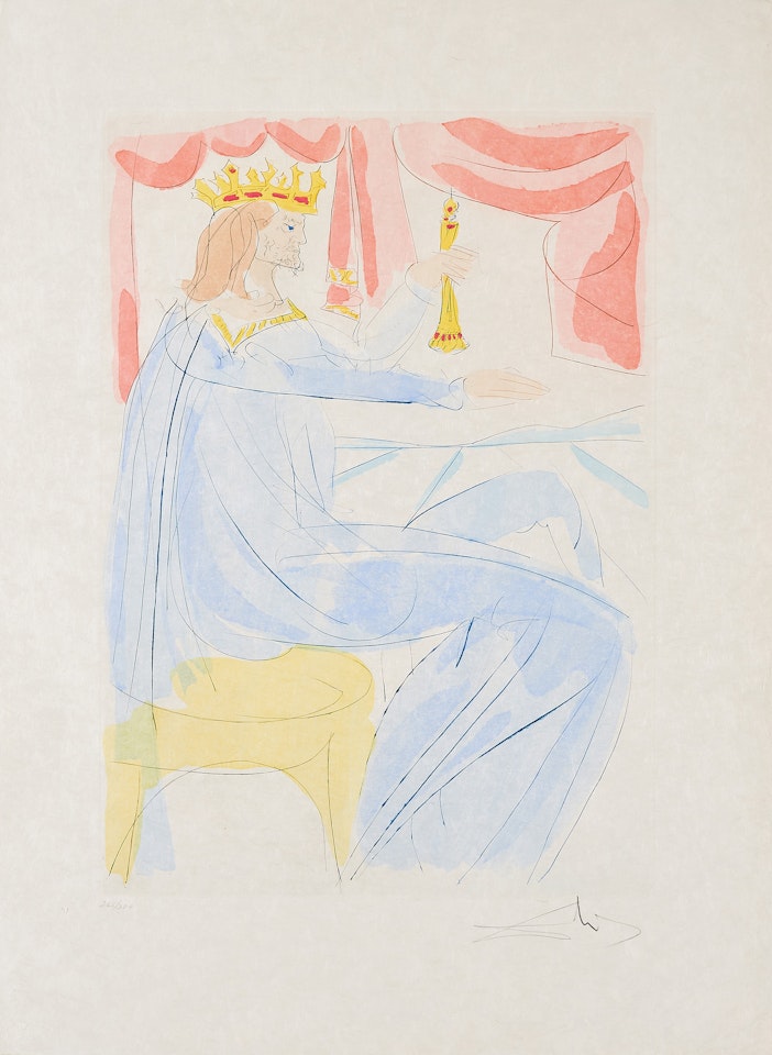 King Solomon (From: Our Historical Heritage). by Salvador Dali