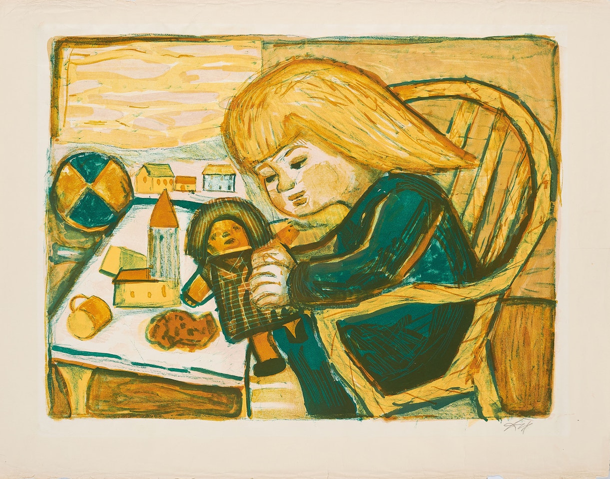 Spielendes Kind. by Otto Dix