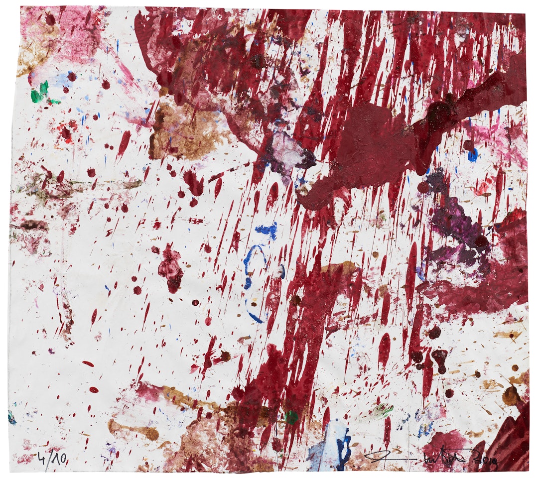 Schüttbild. by Hermann Nitsch