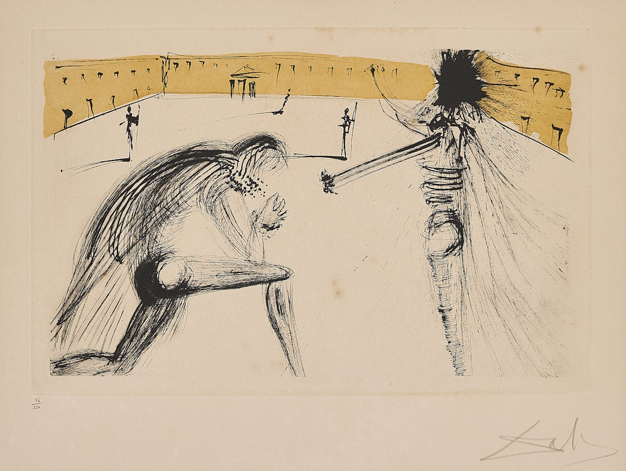 Pardon de Sigismund (From: Calderón, La Vie est un songe) by Salvador Dali