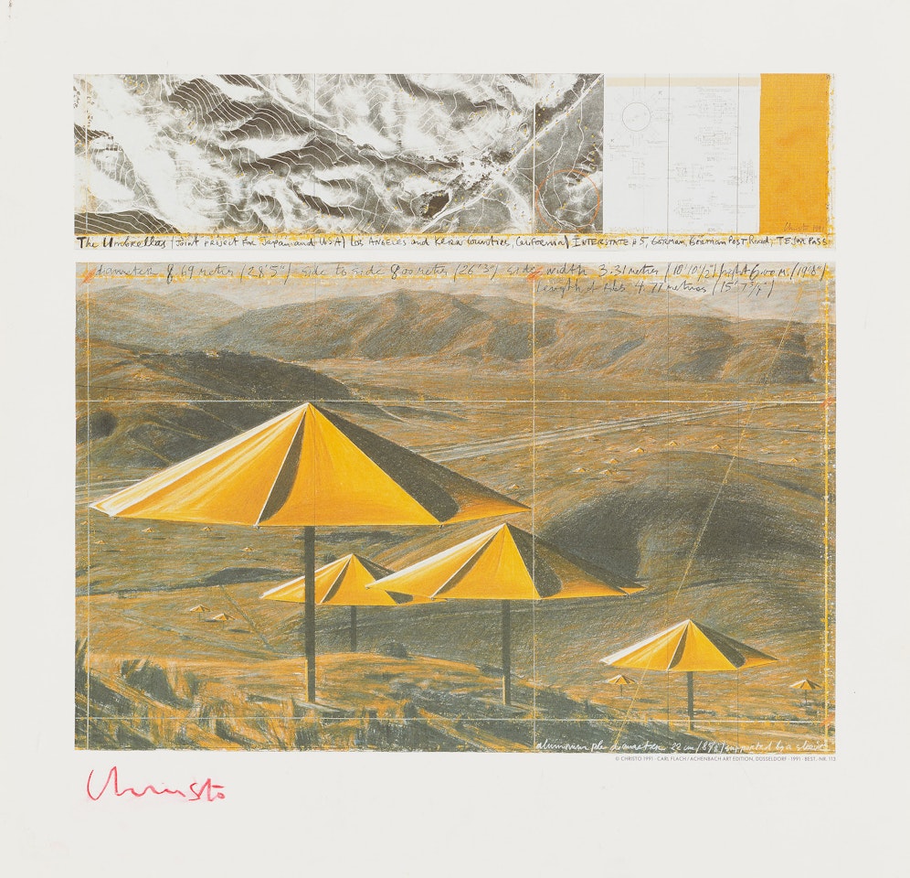 The Umbrellas. by Christo