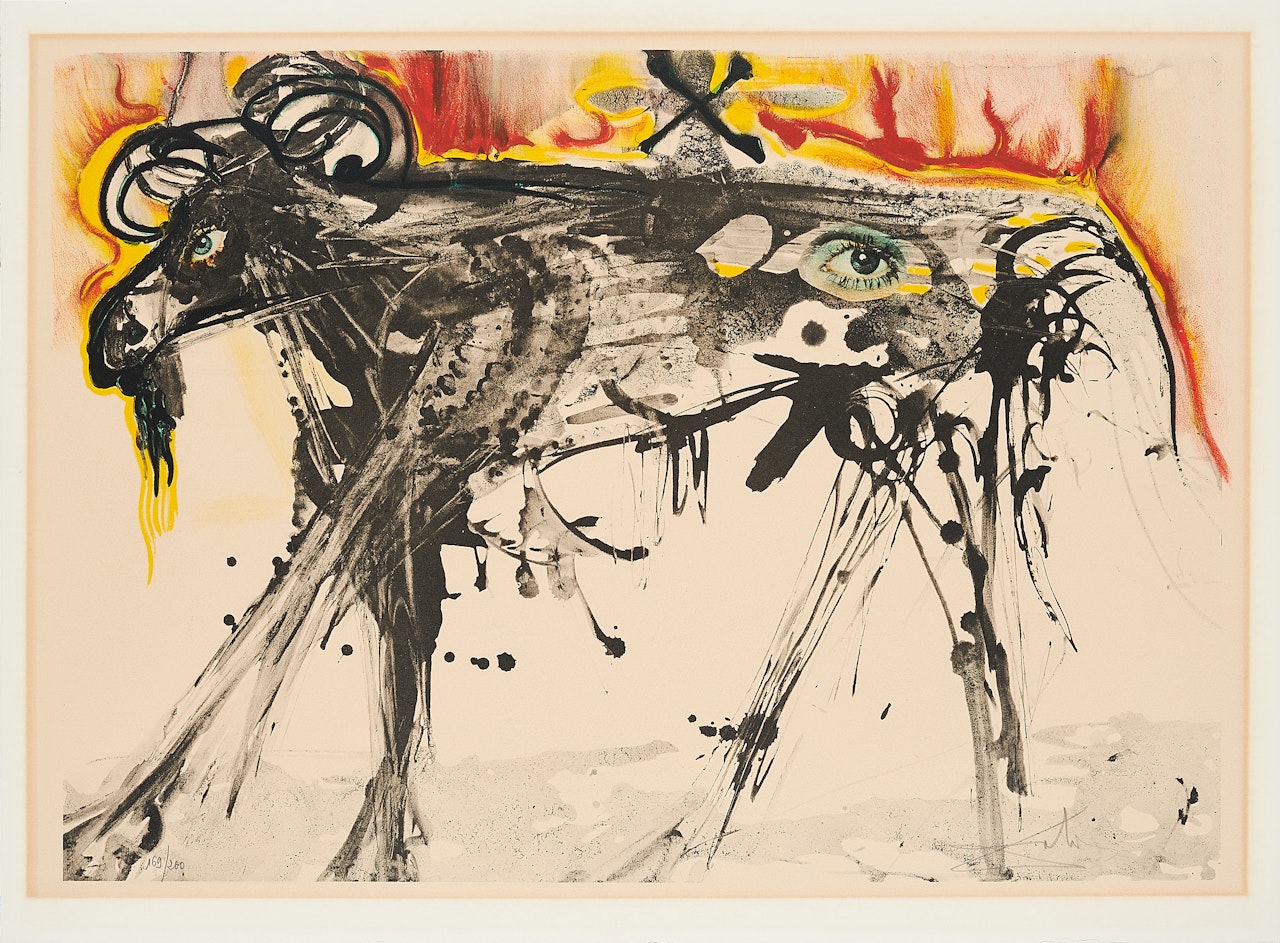 Der Widder, nach Gérard Dou by Salvador Dali