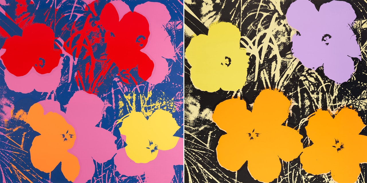 after Flowers. by Andy Warhol