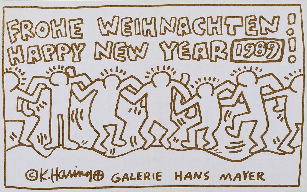  Merry Christmas! happy New Year by Keith Haring
