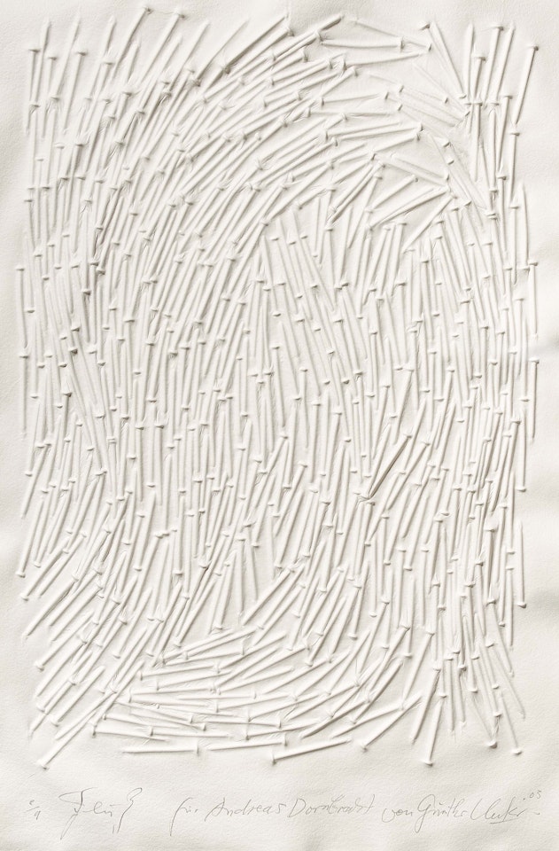 "Fluß". by Günther Uecker