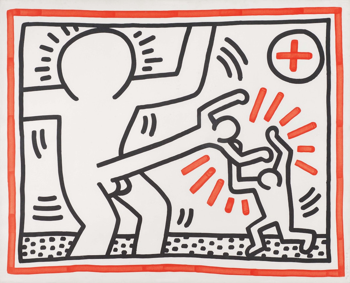 Untitled. From: Three Lithographs by Keith Haring