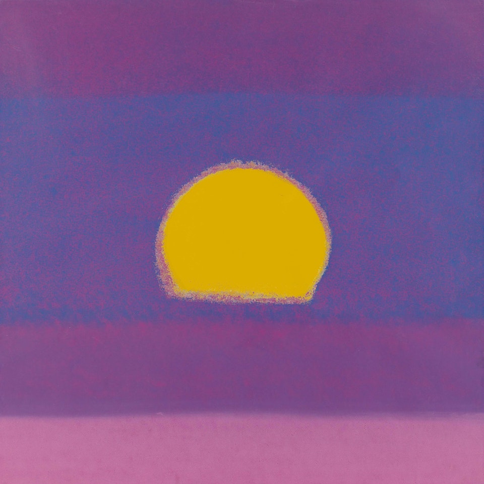 Sunset. by Andy Warhol