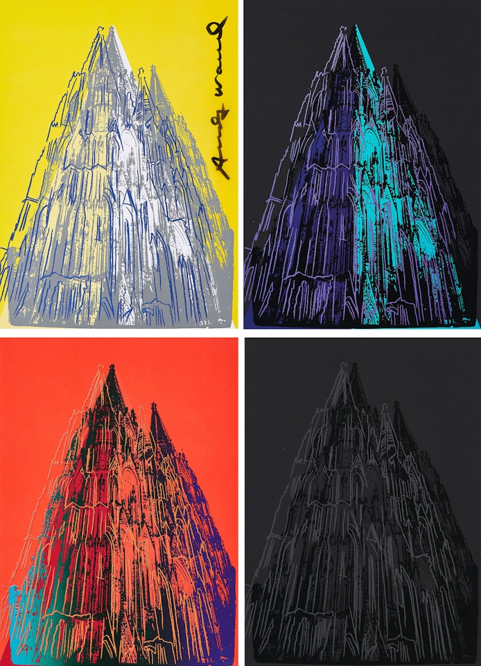 Cologne Cathedral (Cards). by Andy Warhol