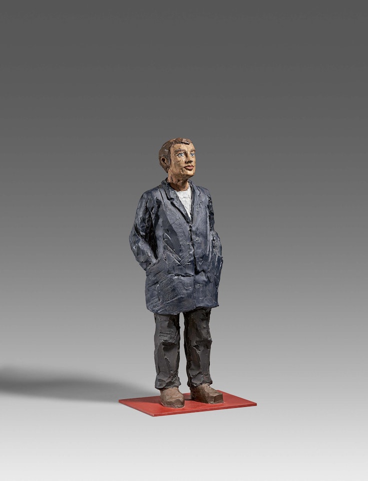 Mann mit blauer Jacke by Stephan Balkenhol