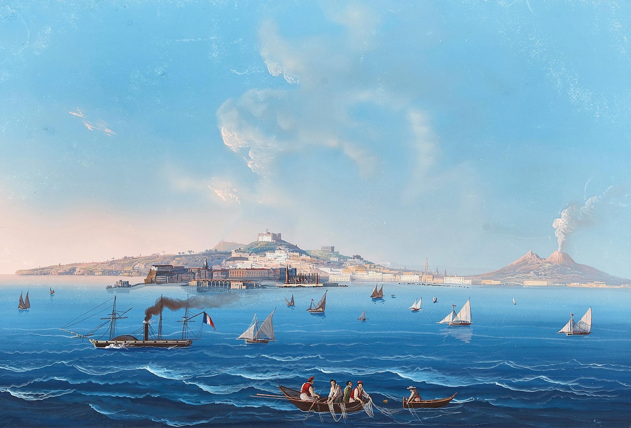 Collection of Neapolitan views, 3 sheets by Neapolitan School