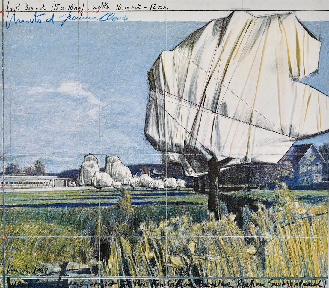 "Wrapped trees" by Christo