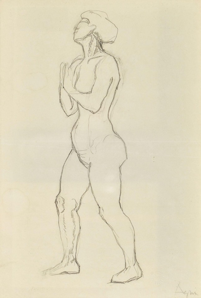 Study on "Sensation" by Ferdinand Hodler