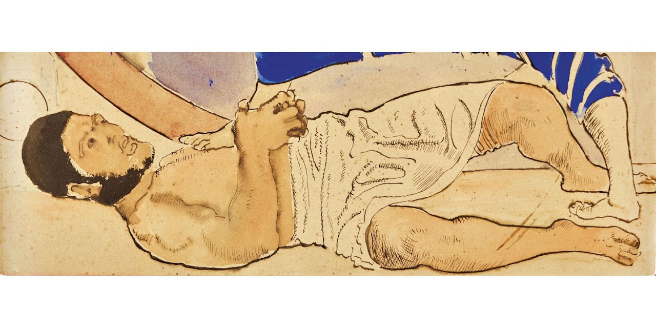 Study for "Le triomphe de la technique" by Ferdinand Hodler