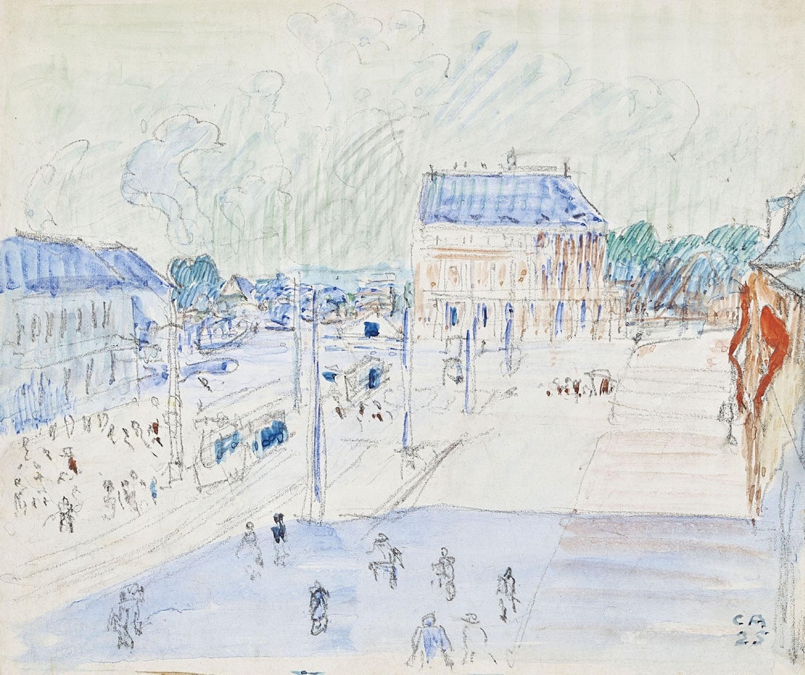 On Bahnhofplatz by Cuno Amiet