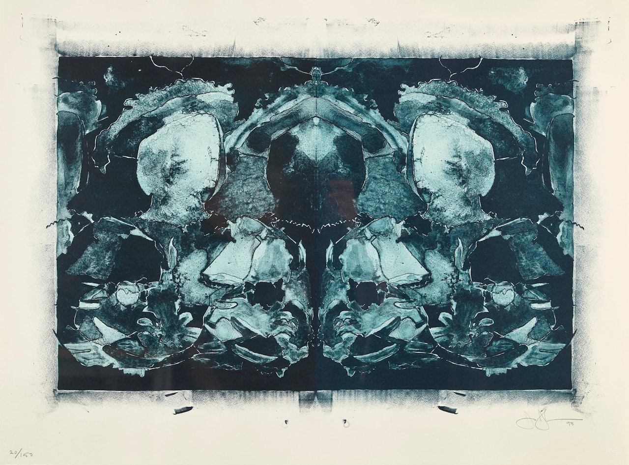 "After Holbein" by Jasper Johns