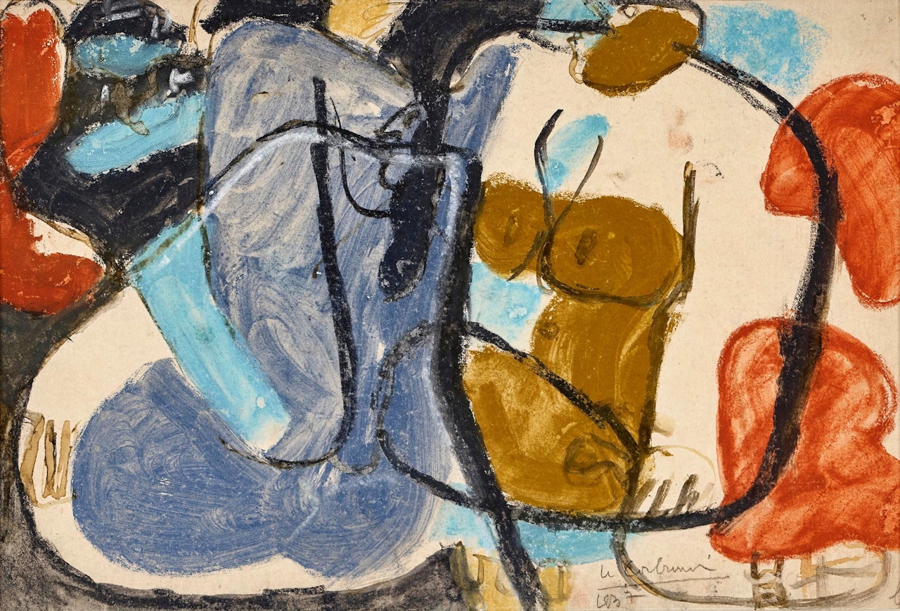 Three seated women by Le Corbusier