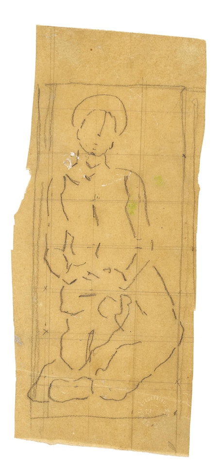 Figure study for "The Holy Hour" by Ferdinand Hodler