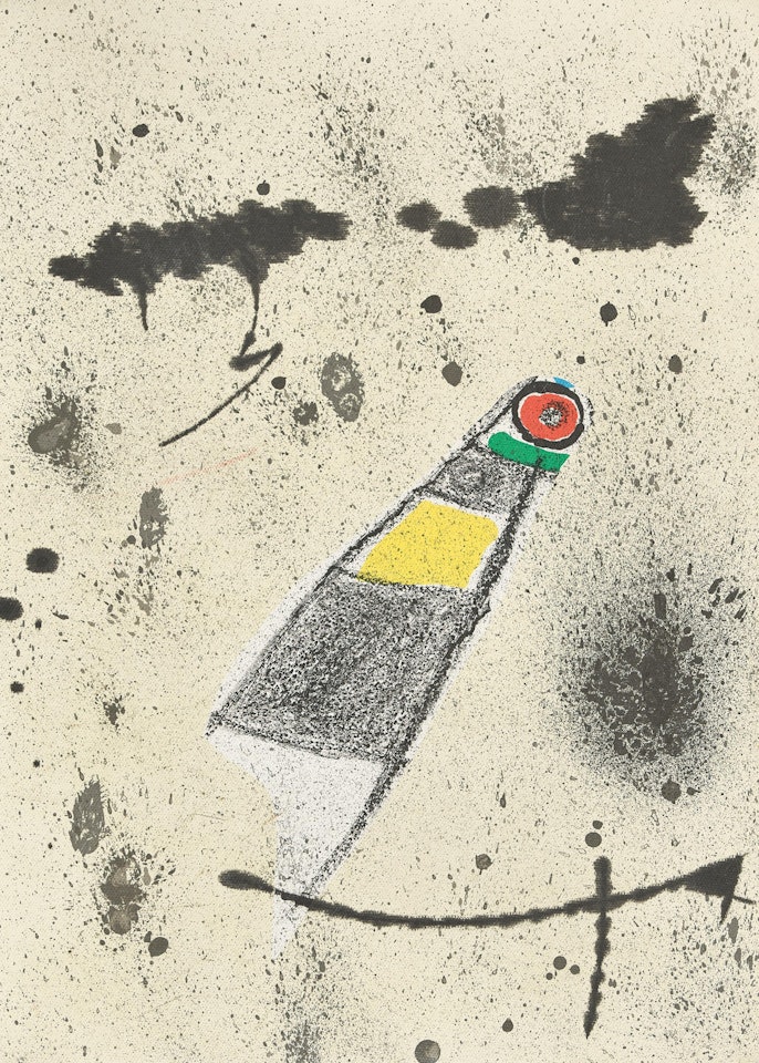 "Maravillas with variaciones acrostics in the Jardin de Miró" by Joan Miró