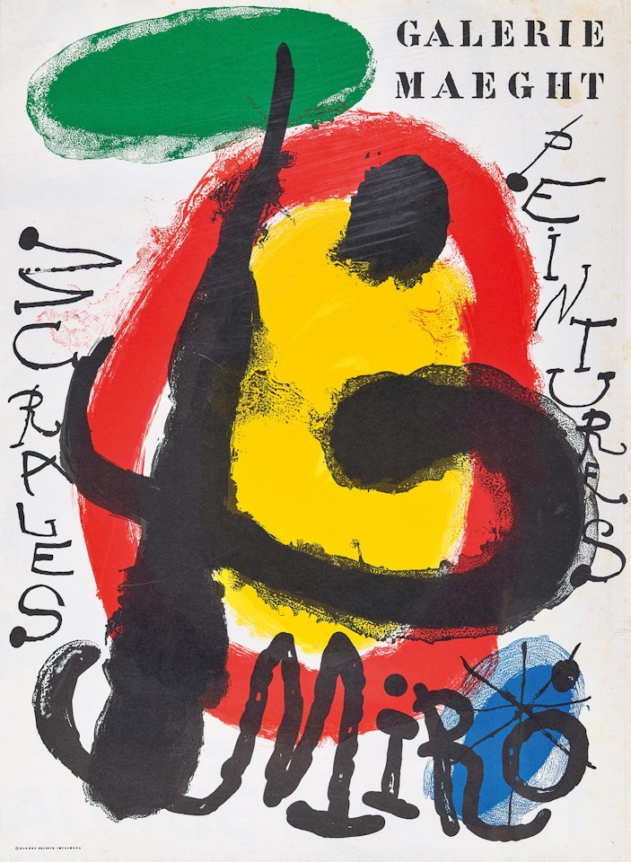 1. "Peintures murals 1961". 2. "Miro, Galerie Maeght" by Joan Miró