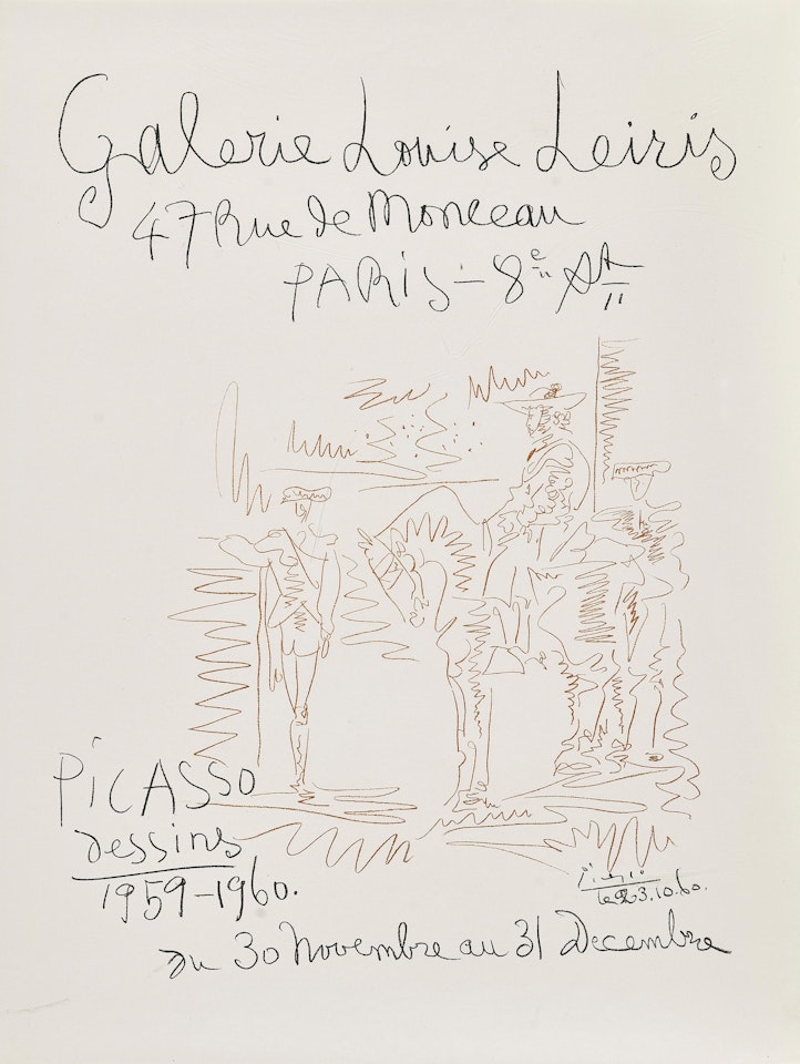 "Galerie Louise Leiris Paris Picasso drawings 1959-1960" by Pablo Picasso