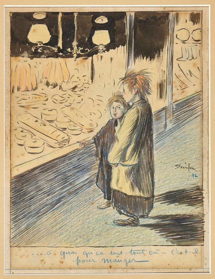 ...what is it for - is it for eating by Théophile Alexandre Steinlen