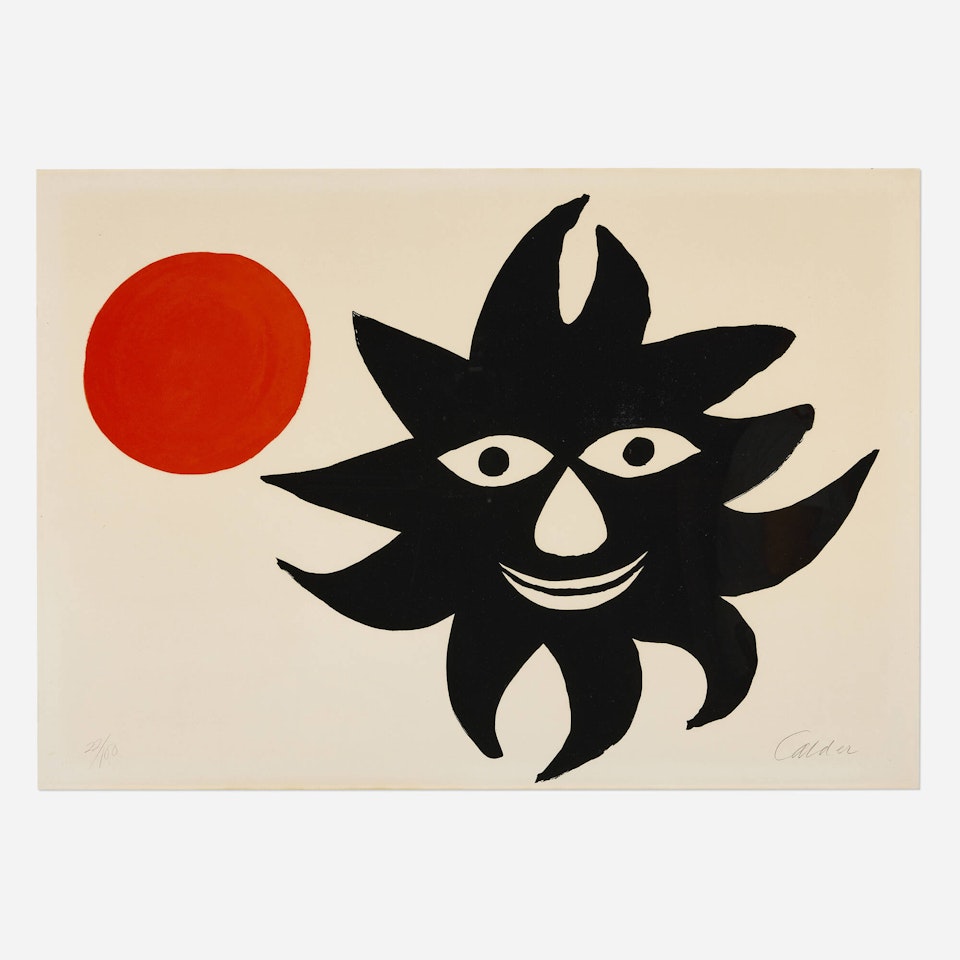 Lune rouge et soleil noir by Alexander Calder