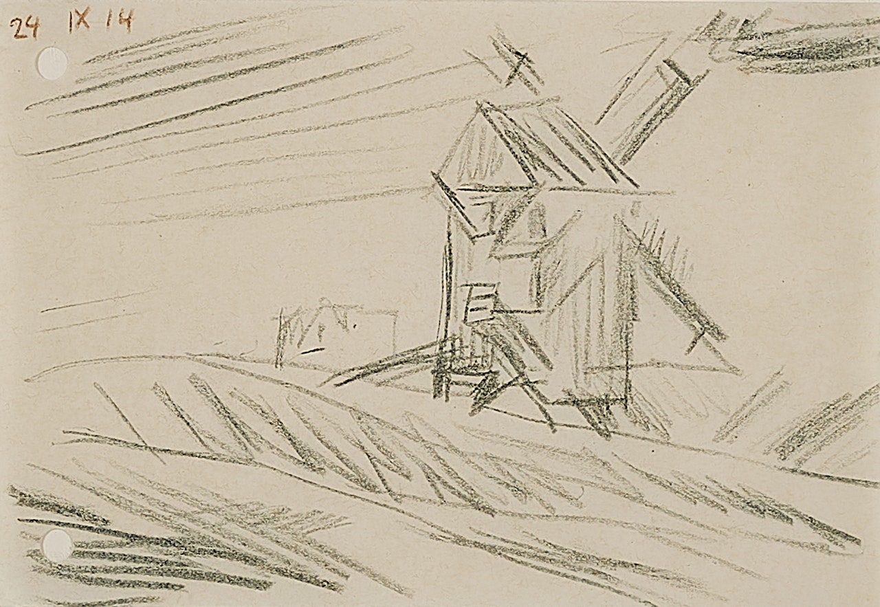 Windmühle in Zehlendorf by Lyonel Feininger