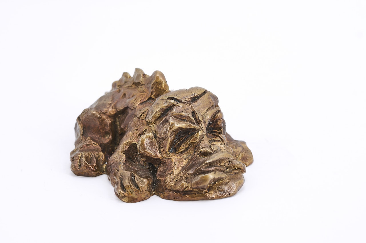 Selbstbildnis als Fafner. by Alfred Hrdlicka