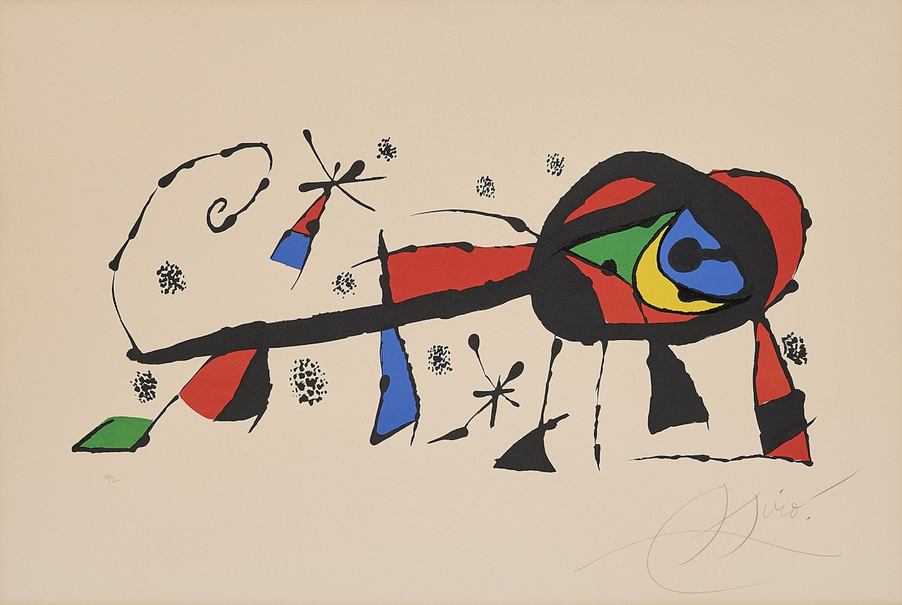 Le chat de la voisine by Joan Miró