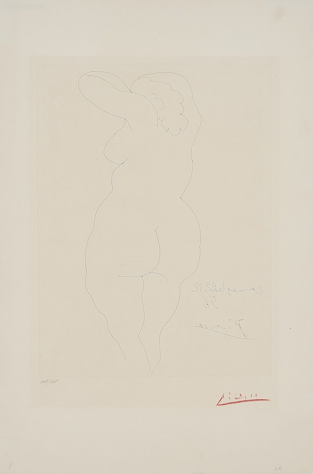 Femme nue de dos by Pablo Picasso