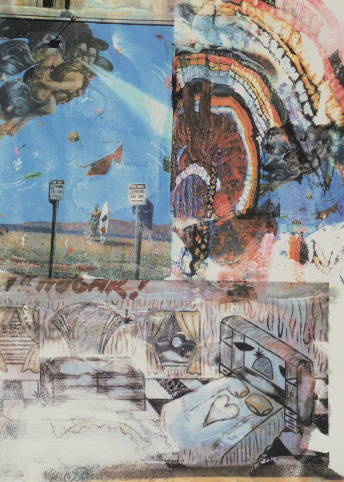 L.A. Uncovered #11. by Robert Rauschenberg