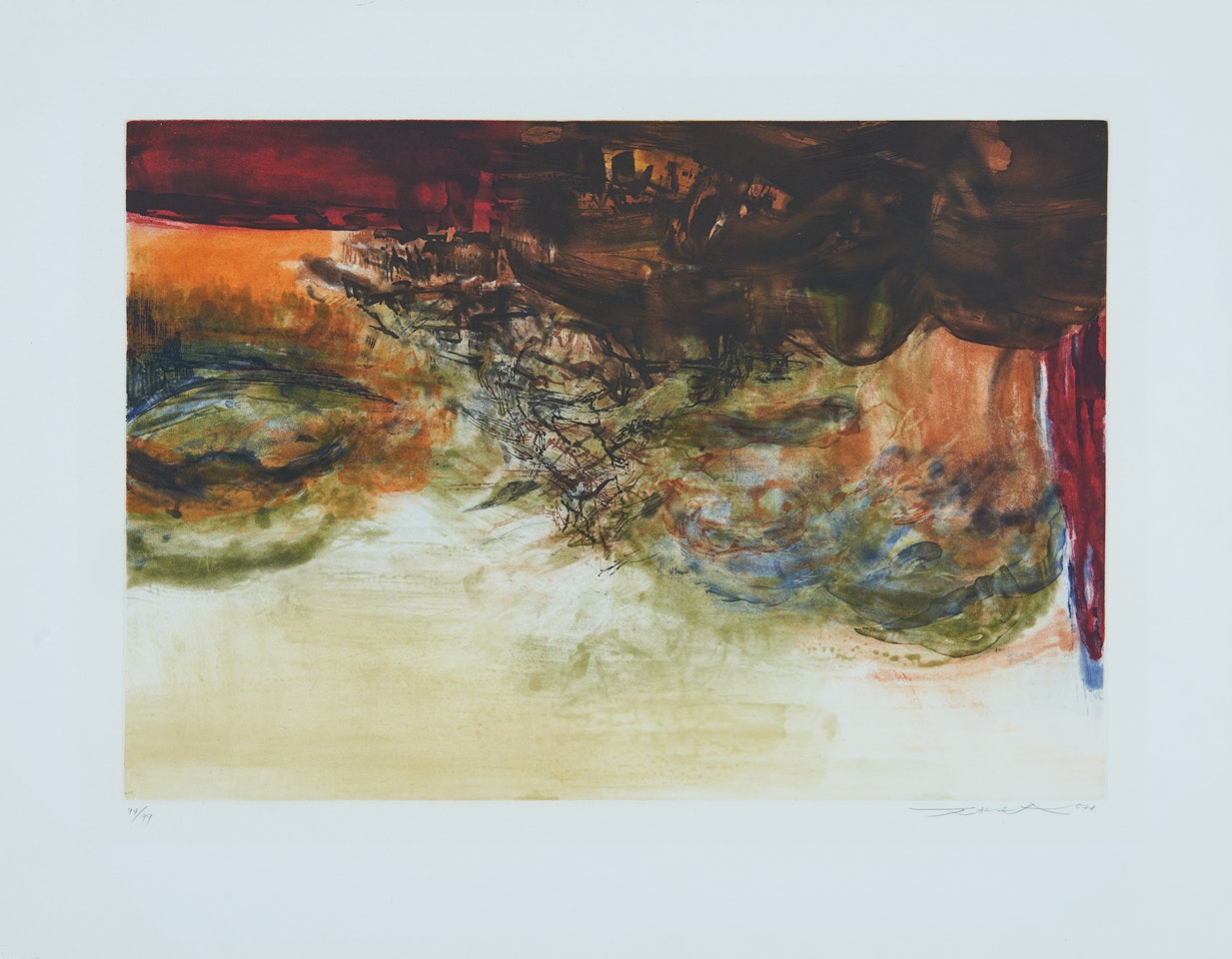 Untitled (5/78). by Zao Wou-Ki