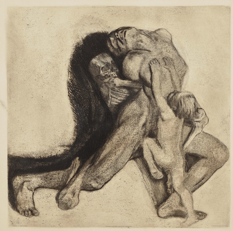 Death and Woman by Kathe Kollwitz