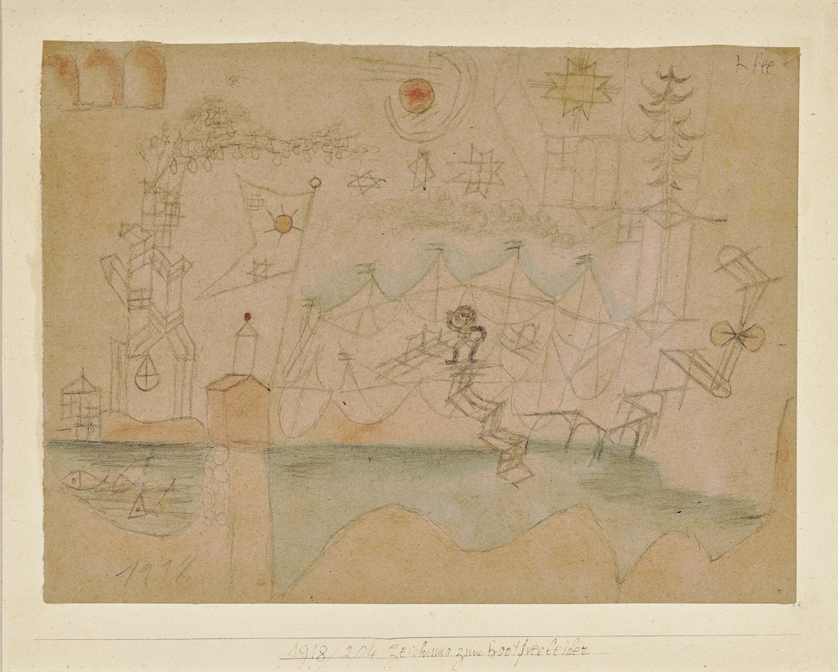 Drawing to the Boat Renter. by Paul Klee