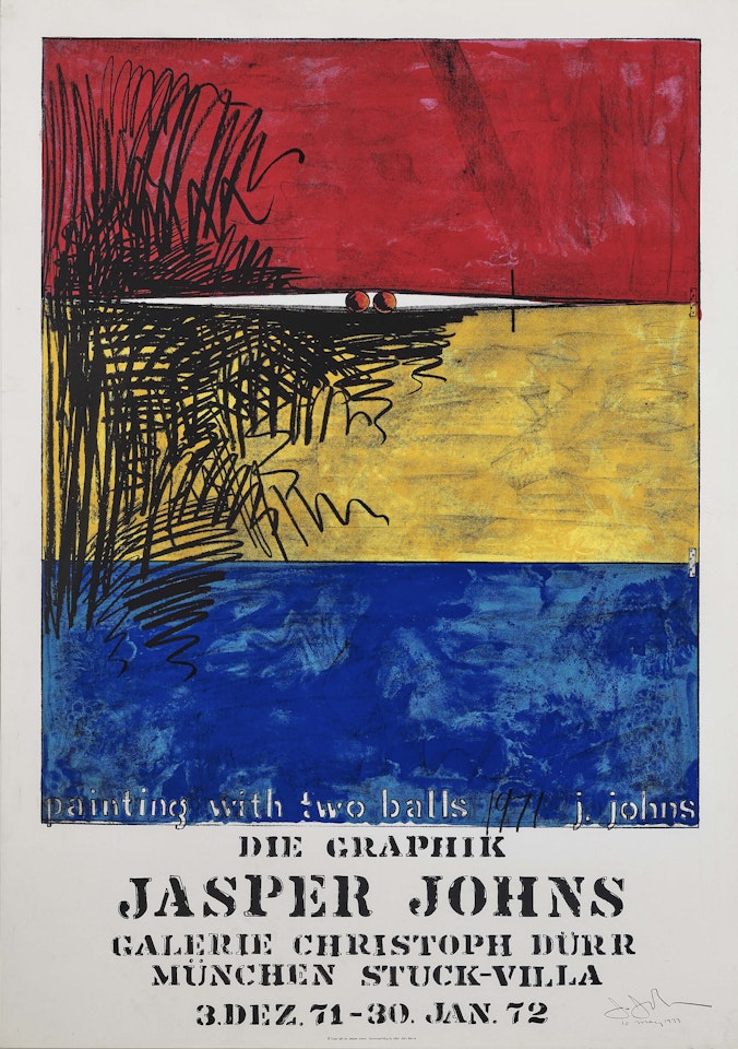 Painting with two balls by Jasper Johns