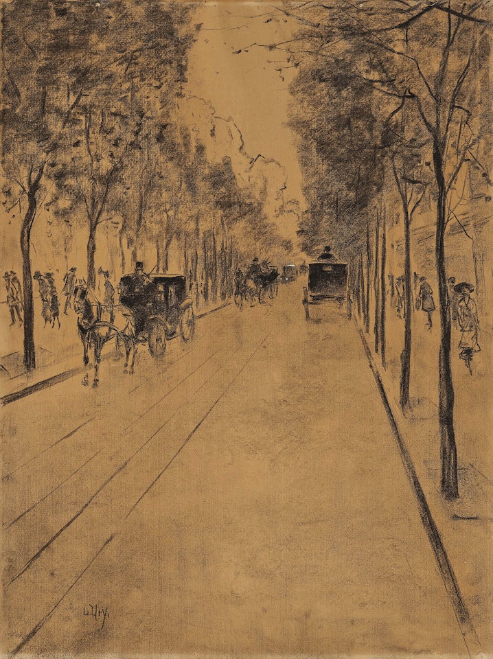 Avenue in the Tiergarten, Berlin by Lesser Ury