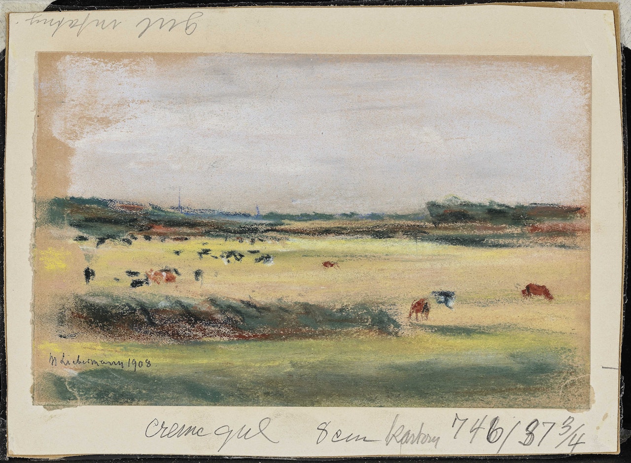 Cows Grazing in a Landscape by Max Liebermann